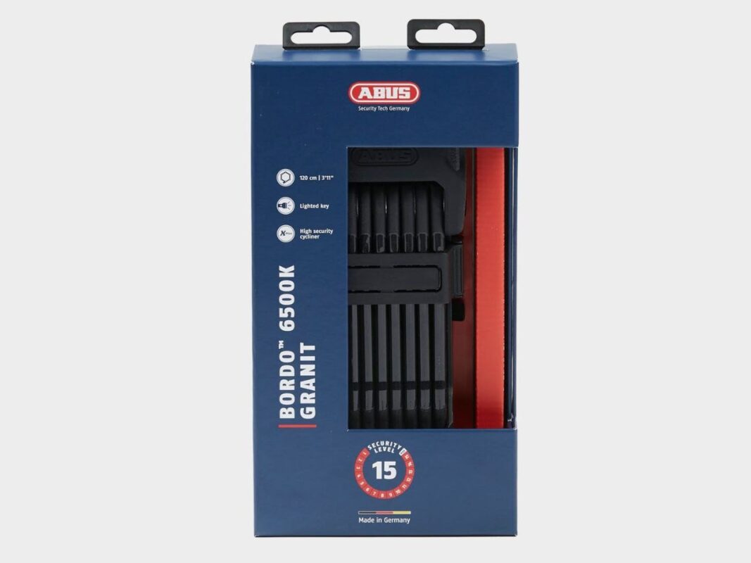 Abus Bordo 6500K Granit antivol pliable avec support