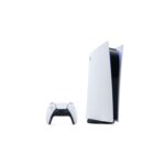 Vue rapprochée de la PS5 Édition Digitale sans lecteur disque