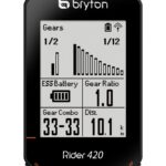GPS Bryton Rider 420 utilisé pendant une sortie cycliste