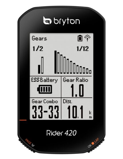 GPS Bryton Rider 420 utilisé pendant une sortie cycliste