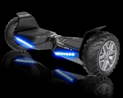 Vue rapprochée des pneus tout-terrain du Halo Rover X