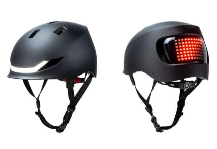 Casque Lumos Matrix équipé d’un panneau LED arrière lumineux