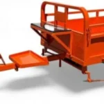 Remorque agricole robuste 450 kg pour transport de matériaux
