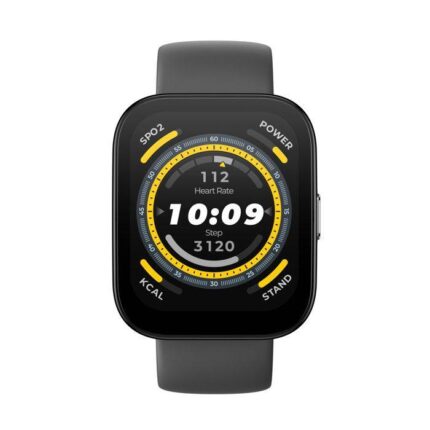Amazfit Bip 5 avec interface smartwatch moderne et lumineuse