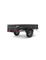 Remorque Brenderup 1205S noire avec capot ABS et structure galvanisée