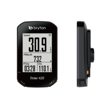 Vue rapprochée de l’écran du Bryton Rider 420