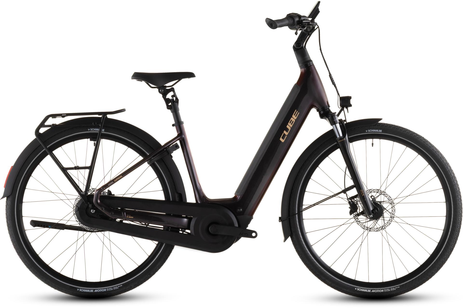 CUBE Supreme Sport Hybrid ONE 500 Confort et Fluidité au Quotidien Vélo électrique CUBE Supreme Sport Hybrid ONE 500 avec éclairage intégré