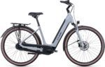 CUBE Supreme Sport Hybrid ONE 500 blanc gris avec porte-bagages arrière