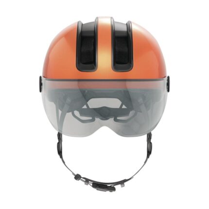 Vue latérale du casque ABUS HUD-Y ACE avec visière réglable