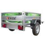 Remorque simple essieu Daxara 168 avec caisse renforcée et capot