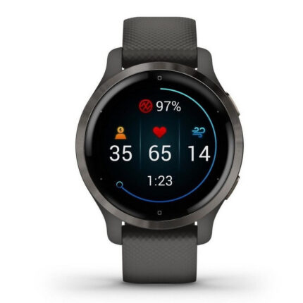 Montre Garmin Venu 2S avec bracelet sport gris foncé