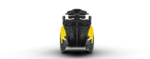 Vue rapprochée du cockpit et écran du Genny Zero