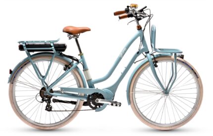 Vélo électrique Gitane E-Classic porte-bagages avant style facteur années 70