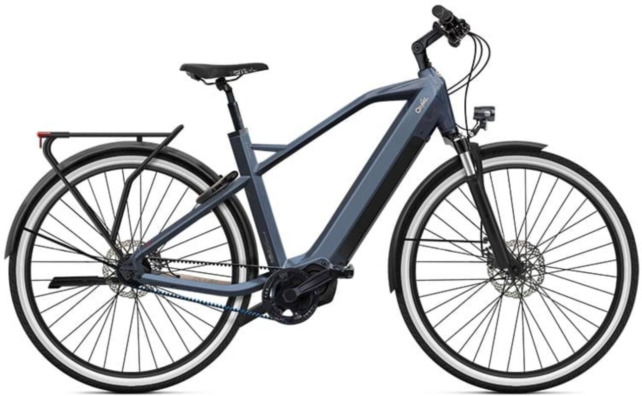 O2feel iSwan City Boost 8.1 noir mat en vue latérale