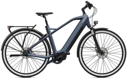 O2feel iSwan City Boost 8.1 noir mat en vue latérale