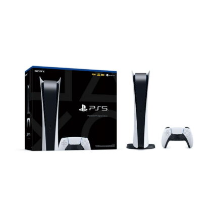 Console PlayStation 5 Édition Digitale blanche vue de face