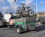 Remorque Daxara 168 avec capot sécurisé pour transport de bagages