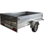 Remorque ERDE EXPERT LC 251 F équipée d'une caisse basculante
