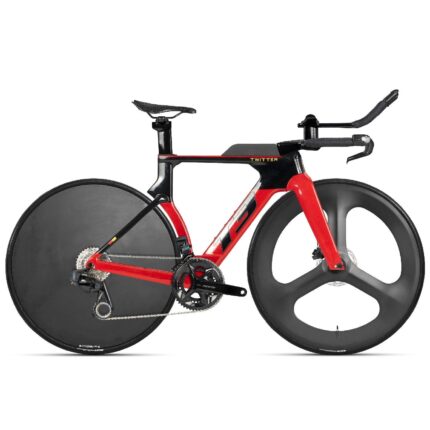 Bike T3 blanc noir conçu pour vitesse et endurance longue distance