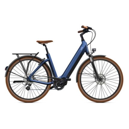 Vélo électrique O2feel iSwan City Boost 6.1 bleu nuit avec moteur Shimano