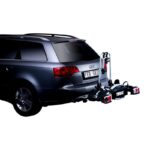 Thule EuroWay G2 avec deux vélos fixés sur une voiture