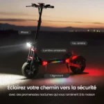 iScooter iX8 équipée de pneus off road 12 pouces et double suspension