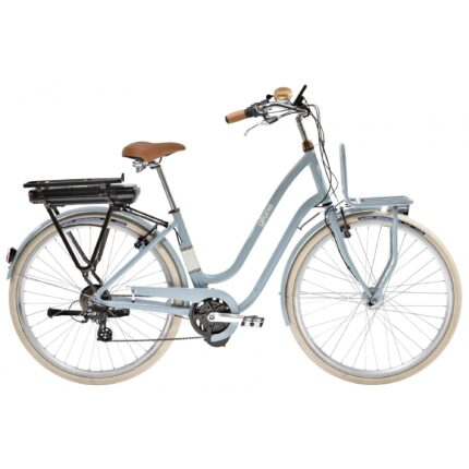 Gitane E-Classic marron VAE rétro moteur central E-Going 36V vue profil
