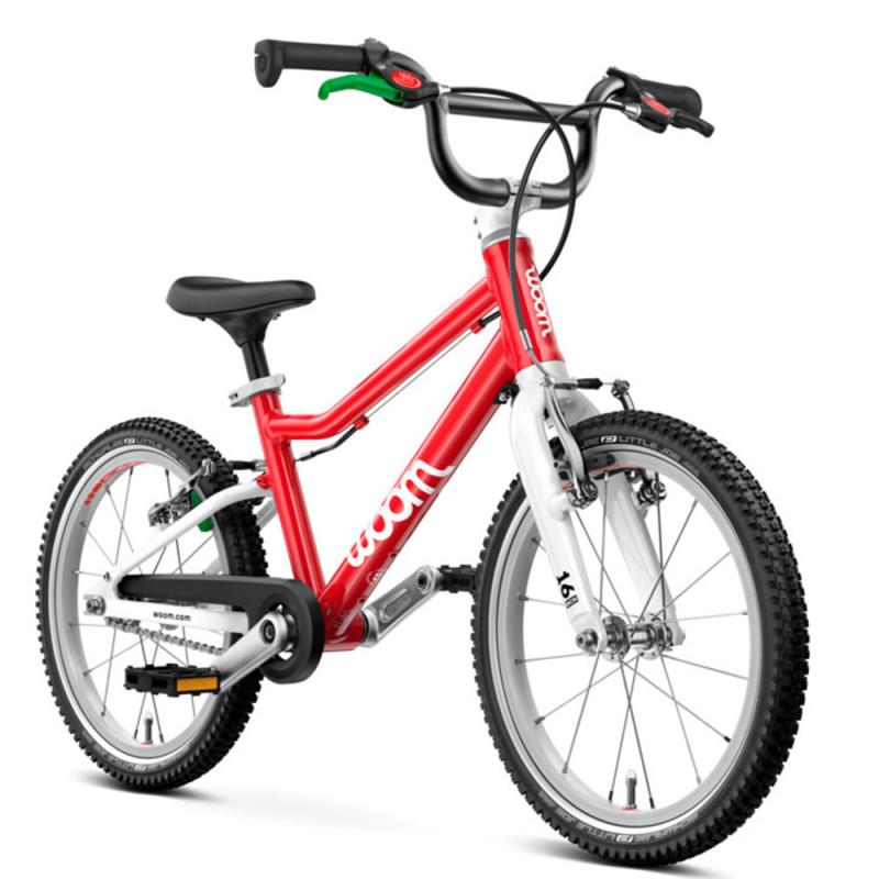 Woom GO 3 vélo enfant confortable et maniable dès 4 ans Vélo enfant Woom GO 3 Automagic rouge 16 pouces aluminium léger